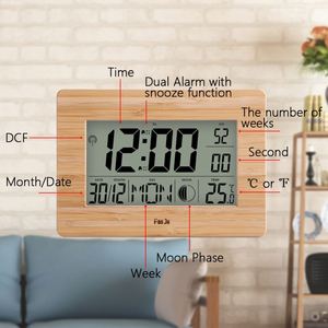 Wooden <b>Digital</b> Alarm <b>Clock</b> Large Number Time Temperature Calendar Table <b>Clock</b> Travel the Price of a <b>Digital</b> Wall <b>Clock</b> for Mosqu - Product Image 4