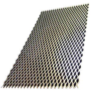 Çit için yüksek kaliteli elmas şekli demir çelik ızgara eşkenar dörtgen genişletilmiş Metal ızgara teli