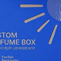 Scatola Regalo di Lusso Personalizzata Blu per Colonia e Profumo con Espositore Magnetico e Confezione in Carta per Fragranze