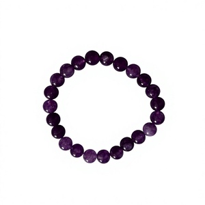 Bracelet vintage en alliage de zinc plaqué or avec perles de chrysocolle, fil élastique classique, bijou unisexe, cadeau - Product Image 1