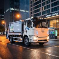 Camion à ordures électrique intelligent 18T, compacteur de déchets Euro 6 pour le nettoyage urbain