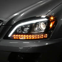 Feux de jour SJC Auto Car Parts pour Mercedes-Benz ML W164, ensemble de phares 05-08, clignotants LED modifiés