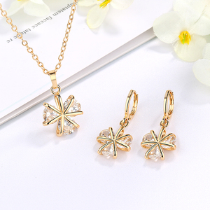 Joyería chapada en oro de moda, venta al por mayor, conjuntos de joyas de imitación para boda, diseño en Dubái, 2017 - Product Image 3