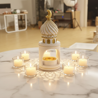 Bougie parfumée en résine Meiyu, décorations de la maison, culture du Moyen-Orient, château, étoile, peinte