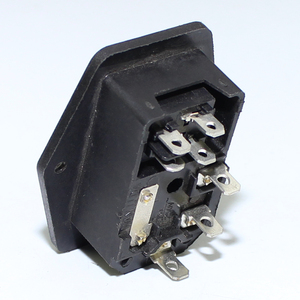 IEC 320 C14 3 Pin 10A 250V AC Residential/General-Purpose <strong>Tabletop</strong> Socket with Rocker Switch Quick-blow Fuse and Switch - Product Image 2