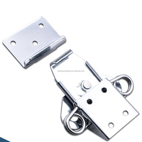 Boîtier en bois solide Stable, emballage d'importation et d'exportation, fermoir papillon, noyau de serrure, grande fermeture en acier inoxydable SUS304, verrou torsadé