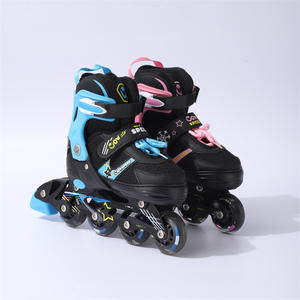 <span class=keywords><strong>Patines</strong></span> en Línea Ajustables con Luces <span class=keywords><strong>de</strong></span> Material PU para Niños y Niñas Principiantes - Zapatos <span class=keywords><strong>de</strong></span> Patinaje <span class=keywords><strong>de</strong></span> Velocidad Profesionales - Product Image 4