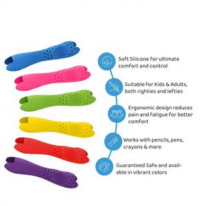 Agarraderas de Silicona para Lápices para Niños y Adultos, Ayuda Ergonómica para la Escritura, Soporte de Doble Extremo para una Postura Correcta al Agarrar el Lápiz - Product Image 3
