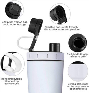 700ml Edelstahl Sport wasser flasche Vakuum isolierte doppelwandige Wasser flasche Weithals auslaufs icher hält kalt oder heiß - Product Image 4