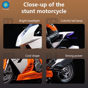 Motocicletta Giocattolo Radiocomandata 2.4G con Rotazione a 360° °   Bicicletta RC Girevole con Luci LED e Suoni, Giocattolo da Corsa ad Alta Velocità per Bambini e Ragazzi - Product Image 2