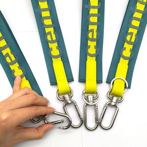 2025 New Lulu Nylon Jacquard Keychain Với Mini Dây Kéo Túi Biểu Tượng Tùy Chỉnh Xách Tay Dây Đeo Cổ Tay Ví Phụ Kiện Thời Trang - Product Image 5