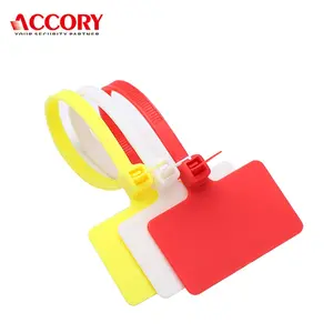 Plastic marker tag 48x28mm flat tag markers cable tag 150mm length self-locking marker zip cable ties