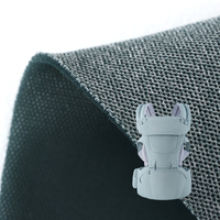 Tissu en maille warp knit Karl Mayer pour porte-bébé, 6% lin français, 56% poly, 38% maille 3D Spacer, rouleau de tissu en lin pour porte-bébé