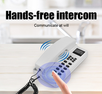 Système d'interphone audio sans fil 433 MHz sécurisé avec combinés extensibles pour unité intérieure, idéal pour entrepôt, bureau et domicile