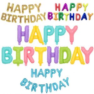 Globos de Decoración para Celebraciones de Cumpleaños al por Mayor, Variedad de Globos con Letras de Feliz Cumpleaños, Decoraciones para Fiestas - Product Image 1