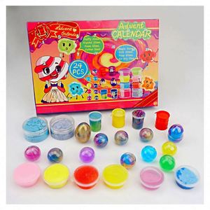 TOYSRUNNER 2022 Sprinkles Putty Beads Advent Calendar Slime DIY Making Kit Eco-friendly Plastic Non Toxic <b>Candy</b> - Product Image 5