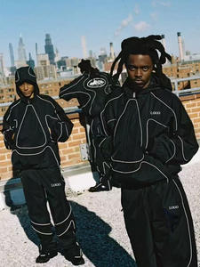 Спортивная нейлоновая толстовка с длинным рукавом TKA: светоотражающие полосы, легкий вес, водонепроницаемый дизайн, для бега и повседневной носки - Product Image 4