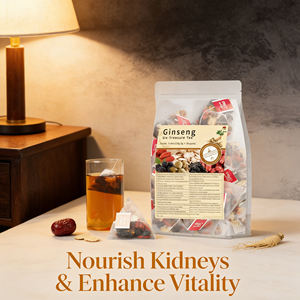 Té de Ginseng Orgánico Premium al Por Mayor, Sabor Seis Tesoros, Mezcla de Liubao y Wubao, Bolsitas de Té de Primera Calidad al Vapor, OEM - Product Image 3