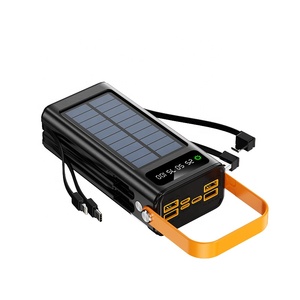 Solar <strong>Power</strong> <strong>Bank</strong> with Flashlight and Cables 30000mah Powerbank 50000mAh Solar Charger 60000mah Solar <strong>Power</strong> <strong>Banks</strong> for Phones - Product Image 5