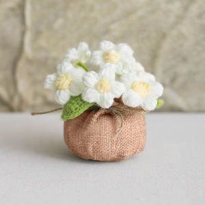 Porte-bougie <span class=keywords><strong>en</strong></span> coton personnalisé, mini bouquet, fournisseurs bon marché, papillon, crochet, fleur de graduation - Product Image 4