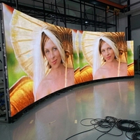 Écran LED de location extérieur RGX P3.91 500x500mm IP65 étanche haute luminosité, pack complet, armoire LED, mur vidéo pour scène d'église