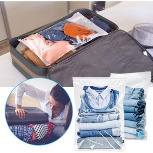 ZHEWTOEN Grands sacs de rangement en plastique de 5 gallons, 18 x 24, refermables, transparents, avec fermeture éclair, pour organiser les vêtements dans le placard ou en camping - Product Image 5
