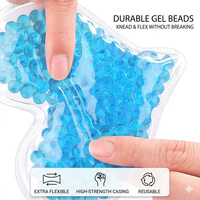 Compresse de gel réutilisable personnalisée en forme de cœur, double usage chaud/froid, perles de gel flexibles, compresses chaudes/froides, soulagement de la douleur et du stress, poche de gel PVC pour le froid