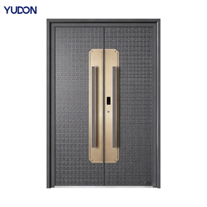 Puerta Blindada de Aluminio Fundido YUDON DOOR, Resistente a la Oxidación y a los Arañazos, Estilo de Lujo, <span class=keywords><strong>Puertas</strong></span> Delanteras <span class=keywords><strong>para</strong></span> Casas, Solución Profesional - Product Image 1