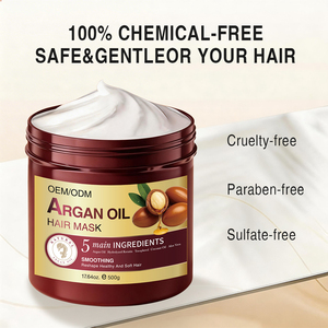 Mascarilla Capilar de Aceite de Argán Marroquí OEM, Nueva Llegada, Venta Caliente, Repara, Suaviza e Hidrata el Cabello - Product Image 6