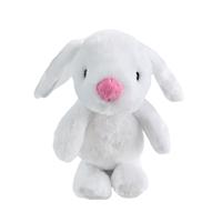 Juguete de Peluche Personalizado en Forma de Conejo Blanco con Relleno de Algodón PP Reciclado y Sonido