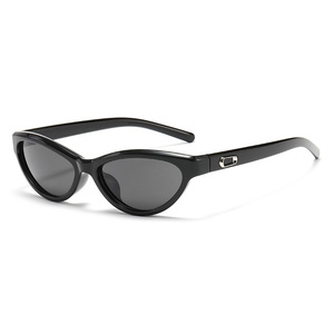 <span class=keywords><strong>Lunettes</strong></span> de soleil œil de chat vintage Y2K pour femmes et hommes, vente en gros, logo personnalisé, fabricant OEM ODM, <span class=keywords><strong>lunettes</strong></span> de soleil ovales rétro populaires - Product Image 1