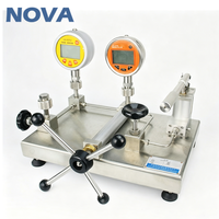 Calibrateur de pompe manuelle portable haute pression NOVA 60MPa - Équipement professionnel d'étalonnage de manomètre hydraulique manuel