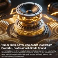 Vente directe usine Nouveau design D MOOSTER D93 Écouteurs sans fil semi intra-auriculaires LED avec traduction IA et réduction de bruit ENC, autonomie de 10-15 heures