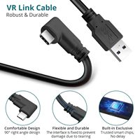 Câbles USB3.2 Type-C 5 Gbps à charge rapide et transfert de données, liaison stable, pour ordinateur, caméra, VR – Gaine en PVC blindée tressée, certifié CE