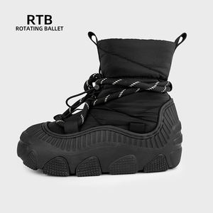 Прочные зимние унисекс-ботинки для снега из водонепроницаемой ткани с подошвой из ЭВА-пены и резины - Product Image 2