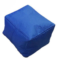 Pouf carré traditionnel Oxford fait main, rembourré de billes, repose-pieds pour salon et chambre, revêtement en tissu