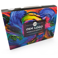 Crayons de couleur Somagi Art Supplies, marque privée, ensemble de crayons d'art hydrosolubles effaçables, crayons de couleur pour enfants