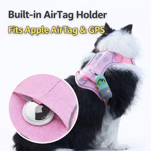 Arnés para Perro de Malla Transpirable con Anillo en O Frontal, Tiras Reflectantes, Sin Estrangulamiento, con Airtag - Product Image 3