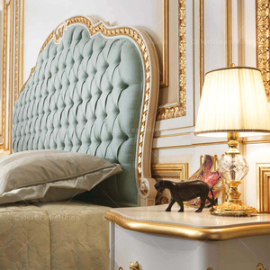 Classico francese elegante King Size Set di camere da <span class=keywords><strong>letto</strong></span> fatto <span class=keywords><strong>a</strong></span> mano in legno di betulla mobili di lusso <span class=keywords><strong>letto</strong></span> comodo per uso domestico - Product Image 2