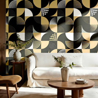 Film mural imperméable en PVC à coller, motif géométrique traditionnel, papier peint auto-adhésif pour la décoration et la rénovation de la maison