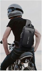 Multifunções <span class=keywords><strong>Anti</strong></span> Roubo USB Messenger Pack Homem Crossbody Cruz Corpo Viagem Sling Peito Sacos Pacote Bolsa de Ombro dos homens - Product Image 6