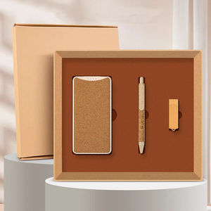 TRM0293 Coffret cadeau d'entreprise 3-en-1 de qualité supérieure Dellaire Cadeau d'affaires promotionnel avec stylo Power Bank pour tasse sous vide - Product Image 5