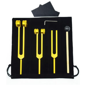 Juego de diapasones de aluminio 128C 256C 512, diapasones dorados, diapasones plateados, juego Triple, Base de masaje - Product Image 4