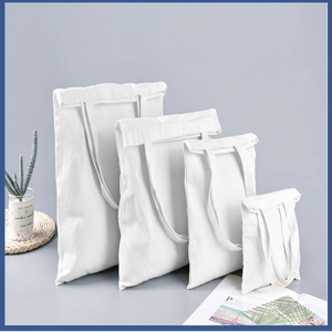Spot Beige Canvas Tas 30*35, 35*40, 20*25, 25*30Cm Milieuvriendelijke Herbruikbare Effen Kleur Beige Katoenen Tas - Product Image 5