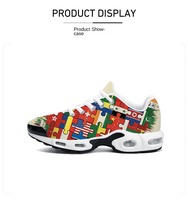Sneakers personnalisées pour couple, respirantes et décontractées, avec semelle intermédiaire en PU, semelles souples, amortissantes, toutes saisons, bout rond