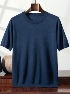 Camisetas de Verano para <span class=keywords><strong>Hombre</strong></span>, Personalizadas al por Mayor, Cómodas, con Hombros Caídos, Talla Grande, Lisas, de <span class=keywords><strong>Lana</strong></span> <span class=keywords><strong>Merino</strong></span>, Fabricante - Product Image 6