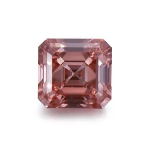 Emerald CVD Fancy Intense Orange Pink Lab Grown Diamond