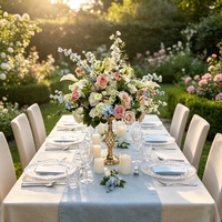Décoration florale de mariage colorée populaire pour le printemps, fleurs artificielles personnalisées en rose, boule de fleurs pour la décoration de table et d'autel