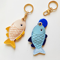 Glücksbringer-Fisch Schlüsselanhänger Kartenhalter Neujahrs-Glückswunsch-Geschenk