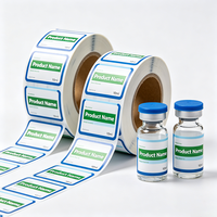 Autocollants personnalisés en vinyle haute adhérence pour flacons de 3 ml, 5 ml, 10 ml, résistants à l'eau, imprimés au laser UV, avec logo personnalisé, résistants à l'huile